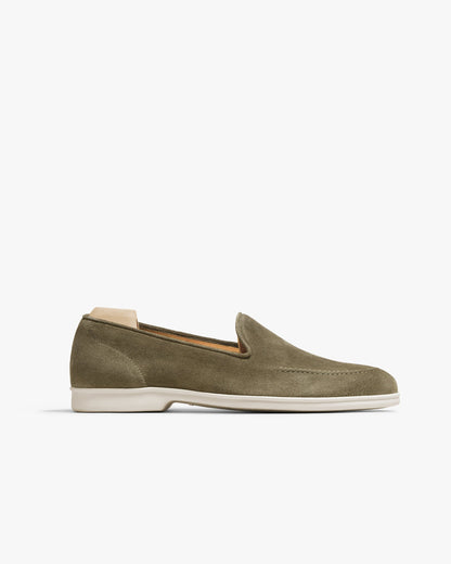 EMPORIO | MOSS GREEN SUEDE LOAFER