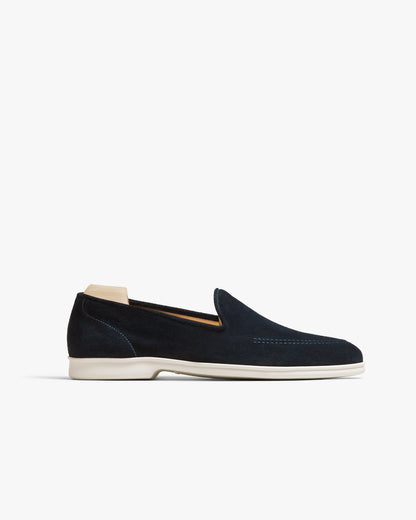 BRANNO | NAVY BLUE SUEDE LOAFER