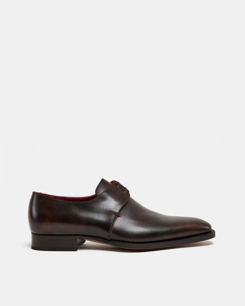 BROWN LEATHER DERBY | THE OFFICE WEAR COLLECTION