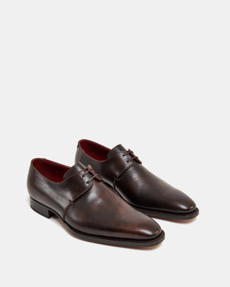 BROWN LEATHER DERBY | THE OFFICE WEAR COLLECTION