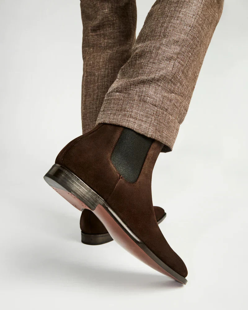 BROWN ITALIAN SUEDE BOOTS