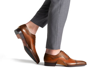 CHIVAS | BROWN HAND-PAINTED LACE UPS