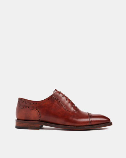 COGNAC BROGUE OXFORDS  | THE OFFICE WEAR COLLECTION