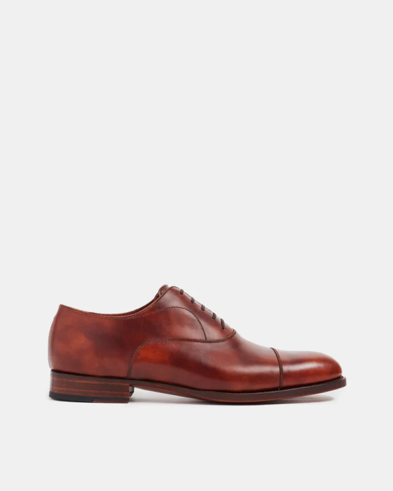 COGNAC CAP TOE OXFORDS  | THE OFFICE WEAR COLLECTION
