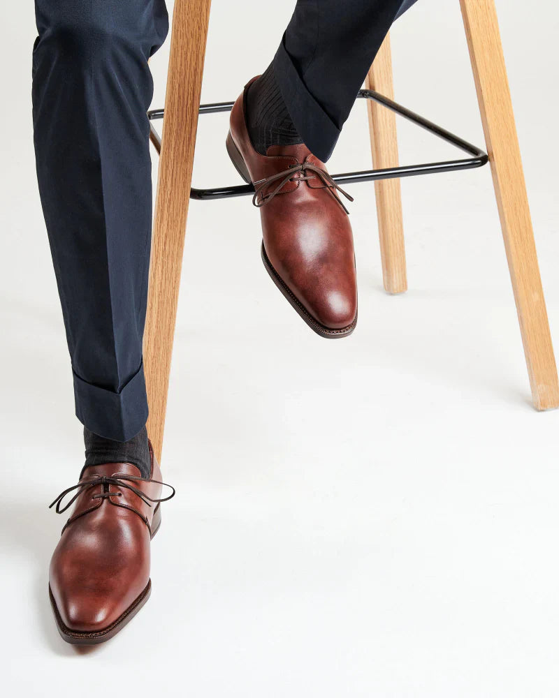Cognac LEATHER DERBY | THE OFFICE WEAR COLLECTION
