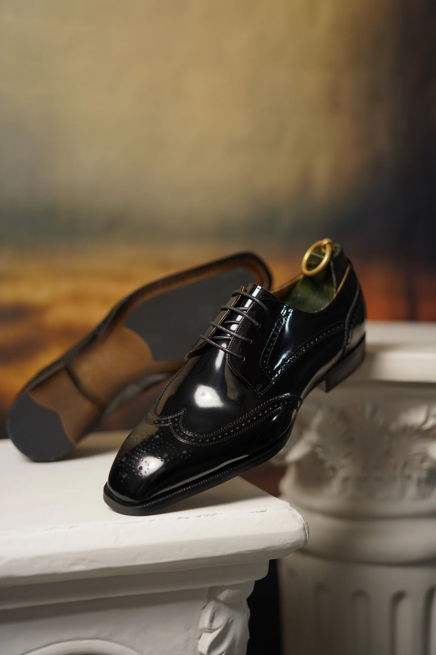 HIGH SHINE LEATHER DERBY Elba Dorata HIGH SHINE LEATHER DERBY Elba Dorata