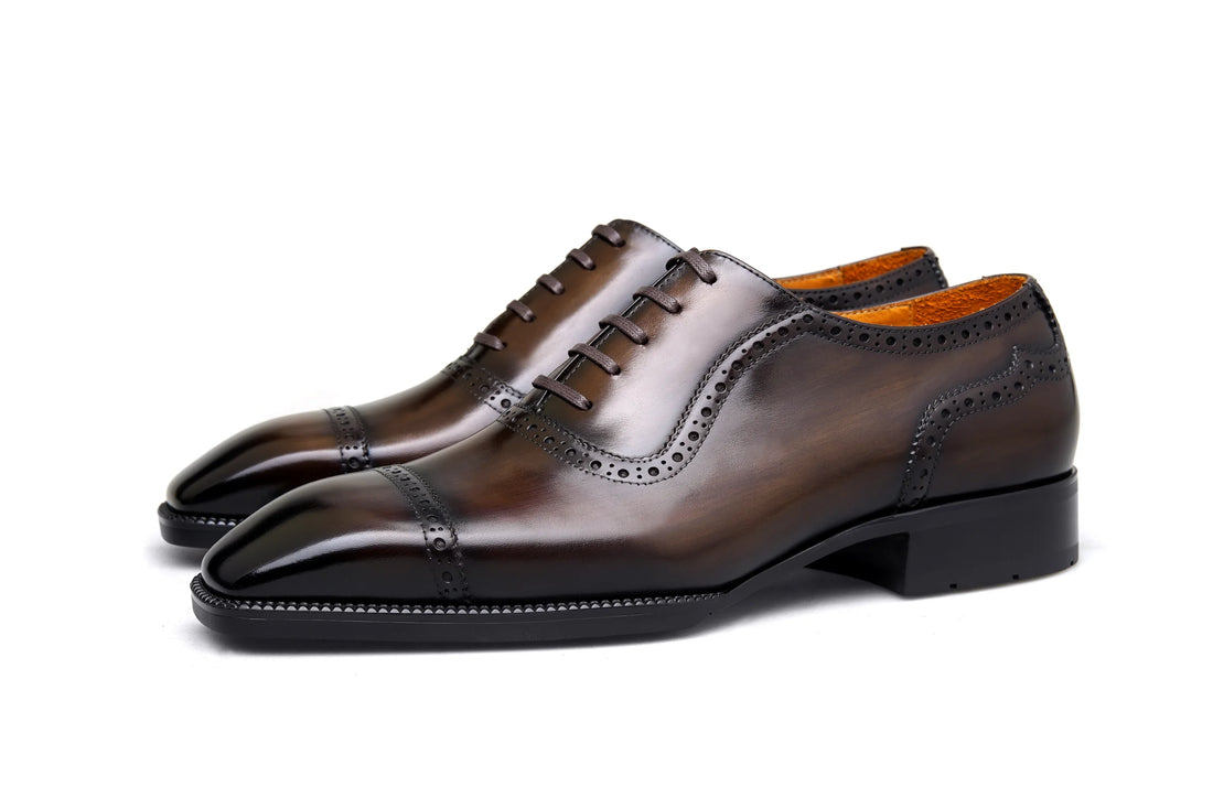 CLASSIC BROGUE OXFORD | BROWN CRUST LEATHER