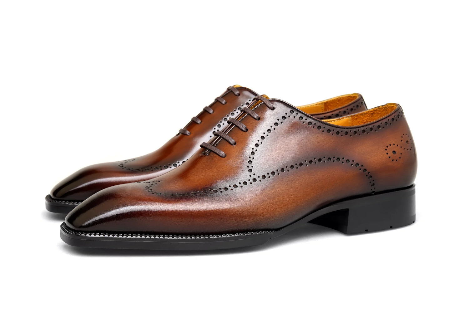BROGUE OXFORDS | BROWN CRUST LEATHER