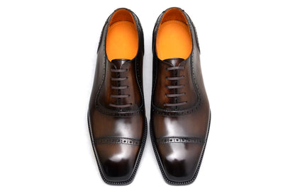 CLASSIC BROGUE OXFORD | BROWN CRUST LEATHER