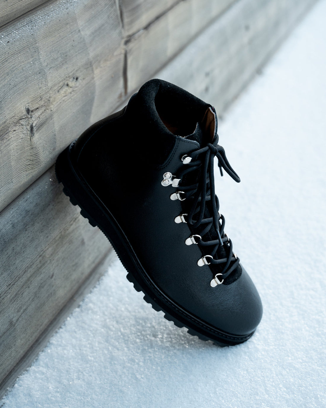 MILO | BLACK CALF LEATHER LACES BOOTS