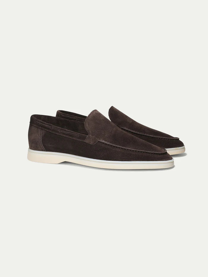YACHT LOAFERS | WARM GREY SUEDE