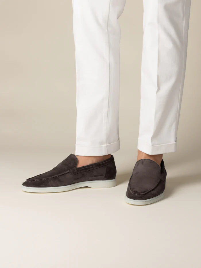 YACHT LOAFERS | WARM GREY SUEDE