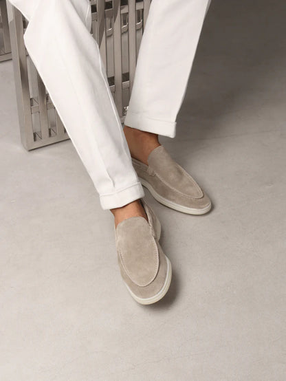 YACHT LOAFERS | LIGHT GREY SUEDE