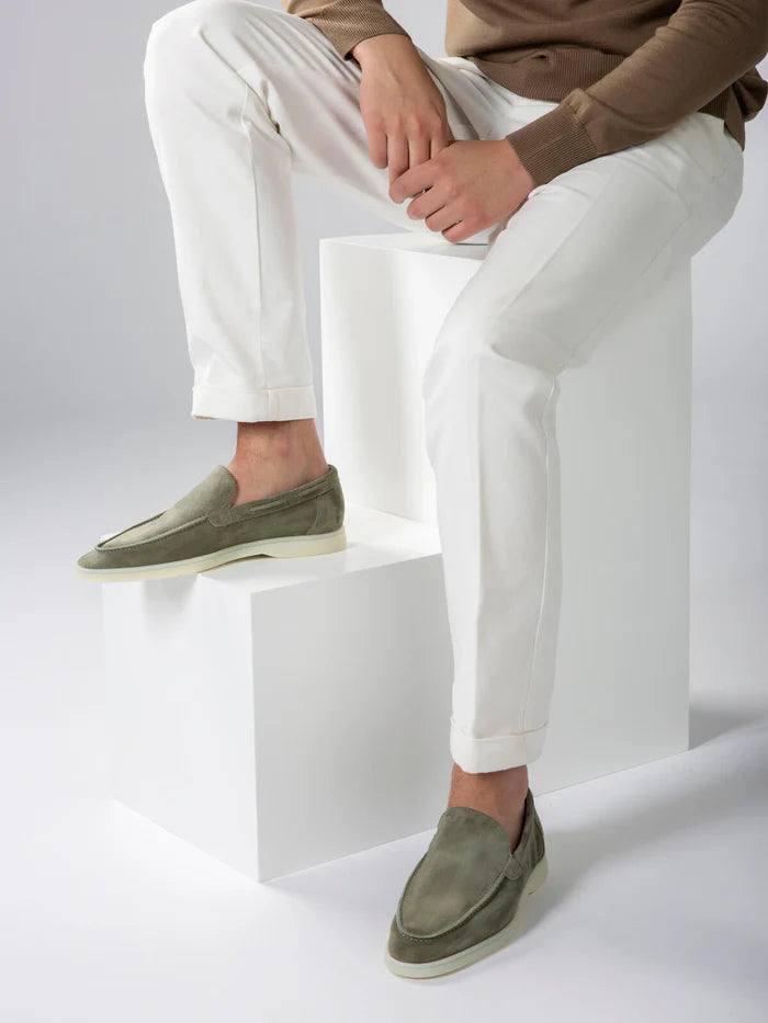YACHT LOAFERS | PISTACHE SUEDE