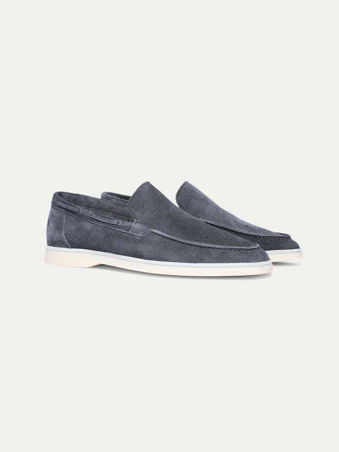 YACHT LOAFERS | STEEL BLUE SUEDE
