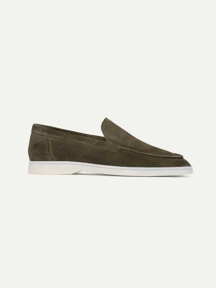 YACHT LOAFERS | OLIVE SUEDE