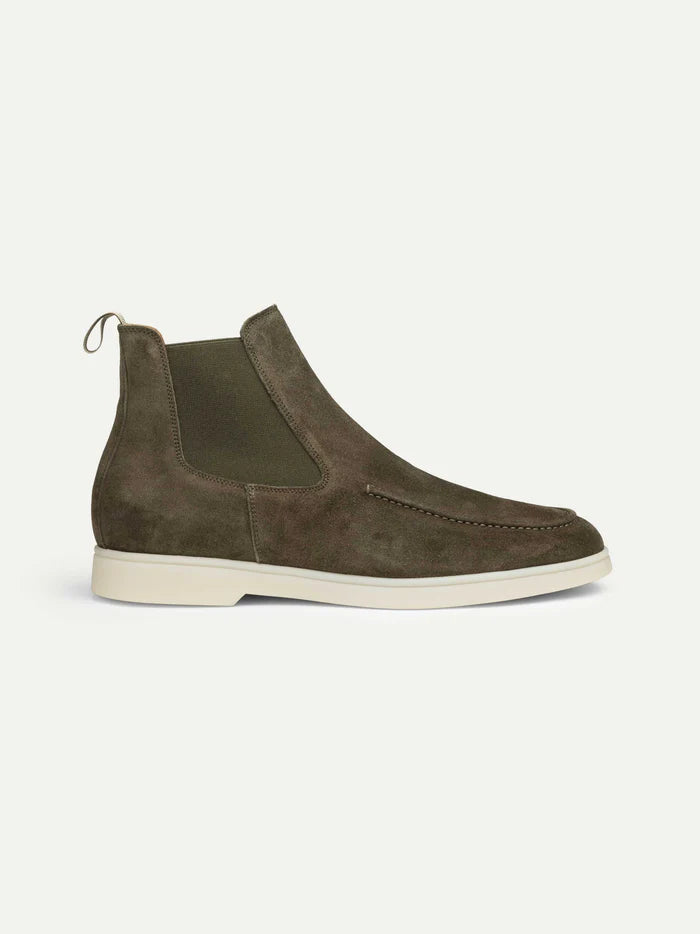CITY CHELSEA BOOTS | OLIVE SUEDE