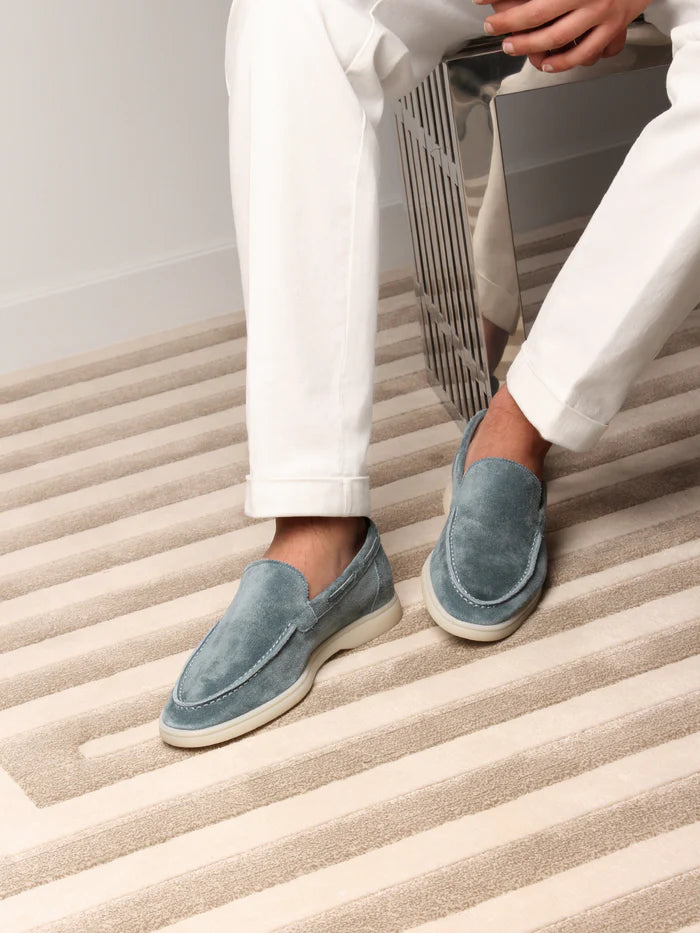 YACHT LOAFERS | PETROL SUEDE