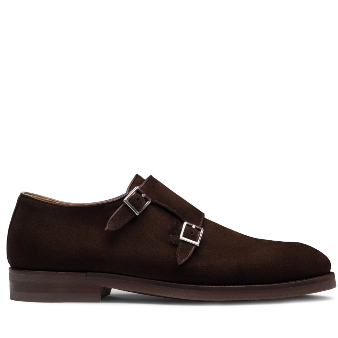 LUKAS | BROWN SUEDE MONKSTRAPS