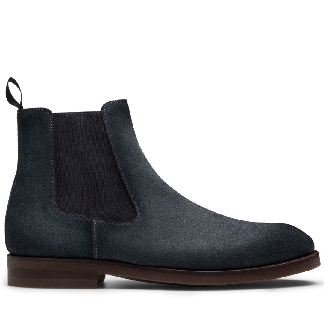 GREY ITALIAN SUEDE BOOTS