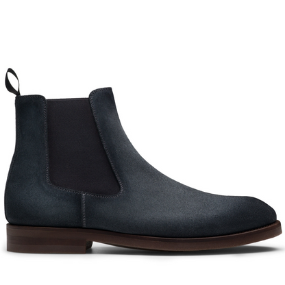 GREY ITALIAN SUEDE BOOTS