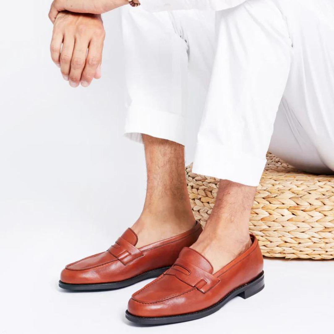 TAN LEATHER LOAFERS | THE OFFICE WEAR COLLECTION