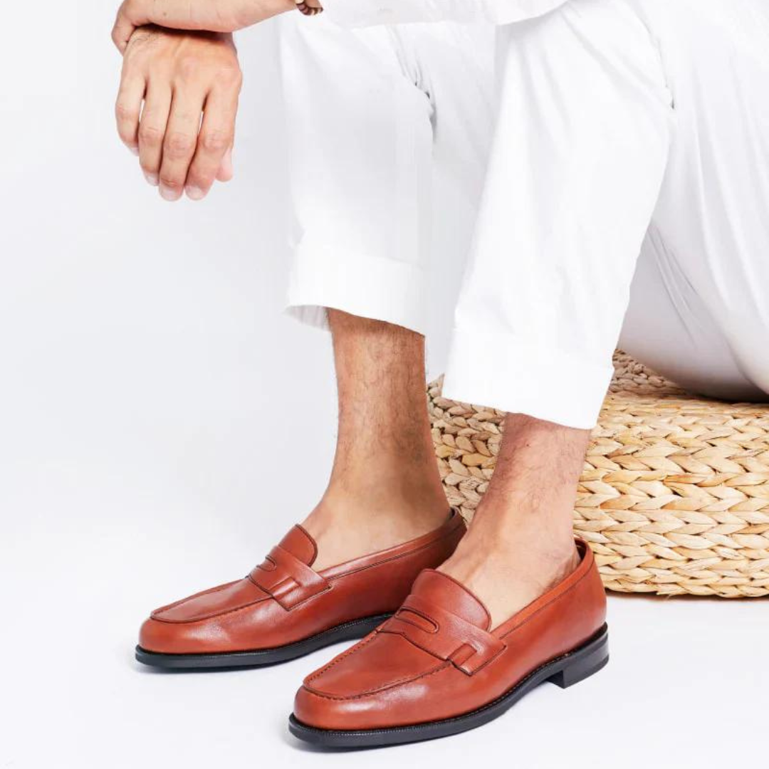 TAN SOFT LEATHER LOAFERS