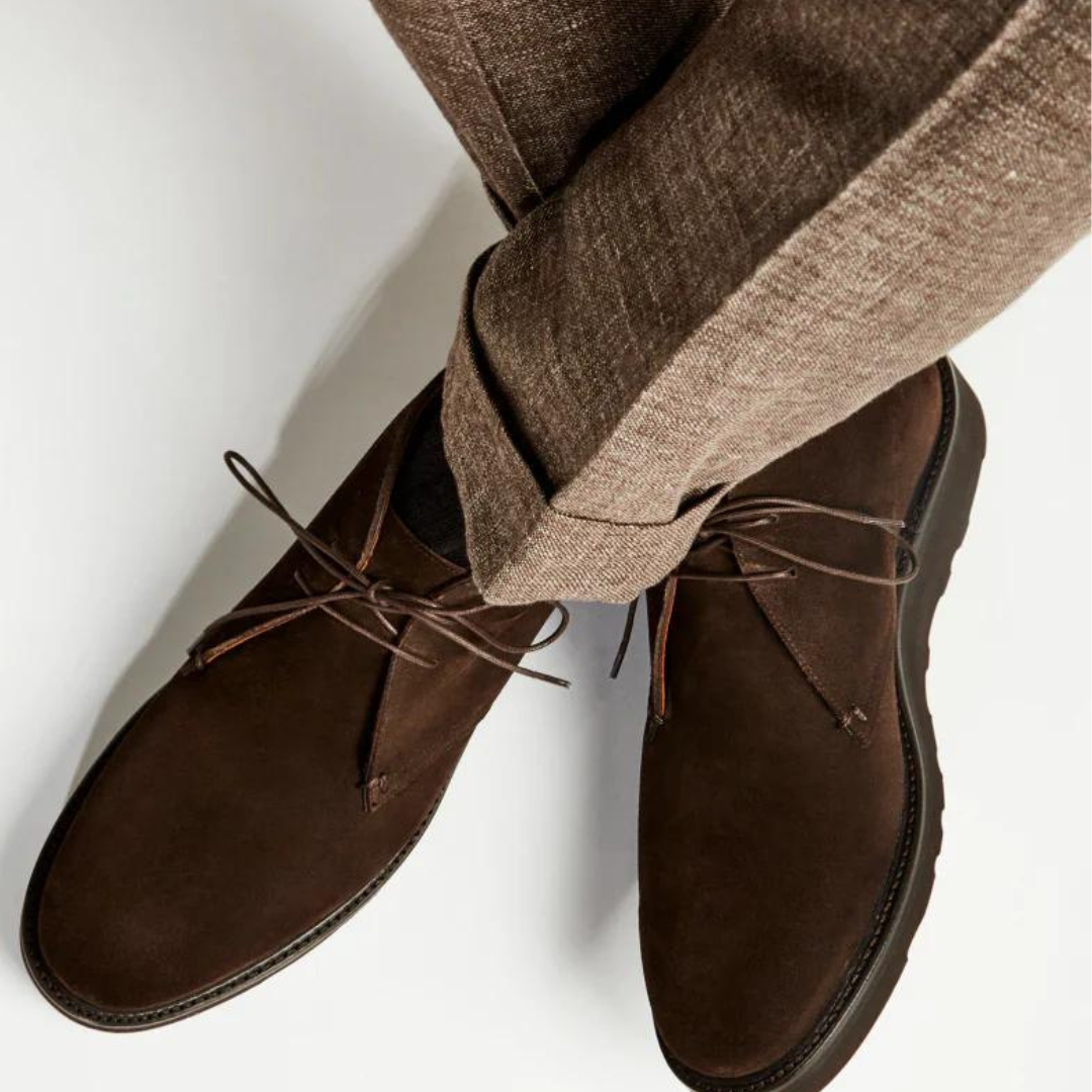 SUEDE CHUKKA BOOTS |  BROWN SUEDE