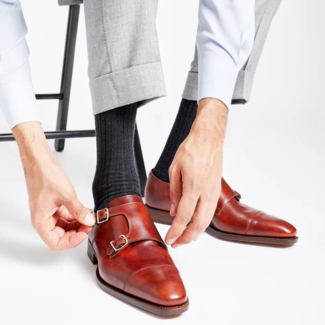 MARCUS | TAN DUAL SHADE MONKSTRAPS