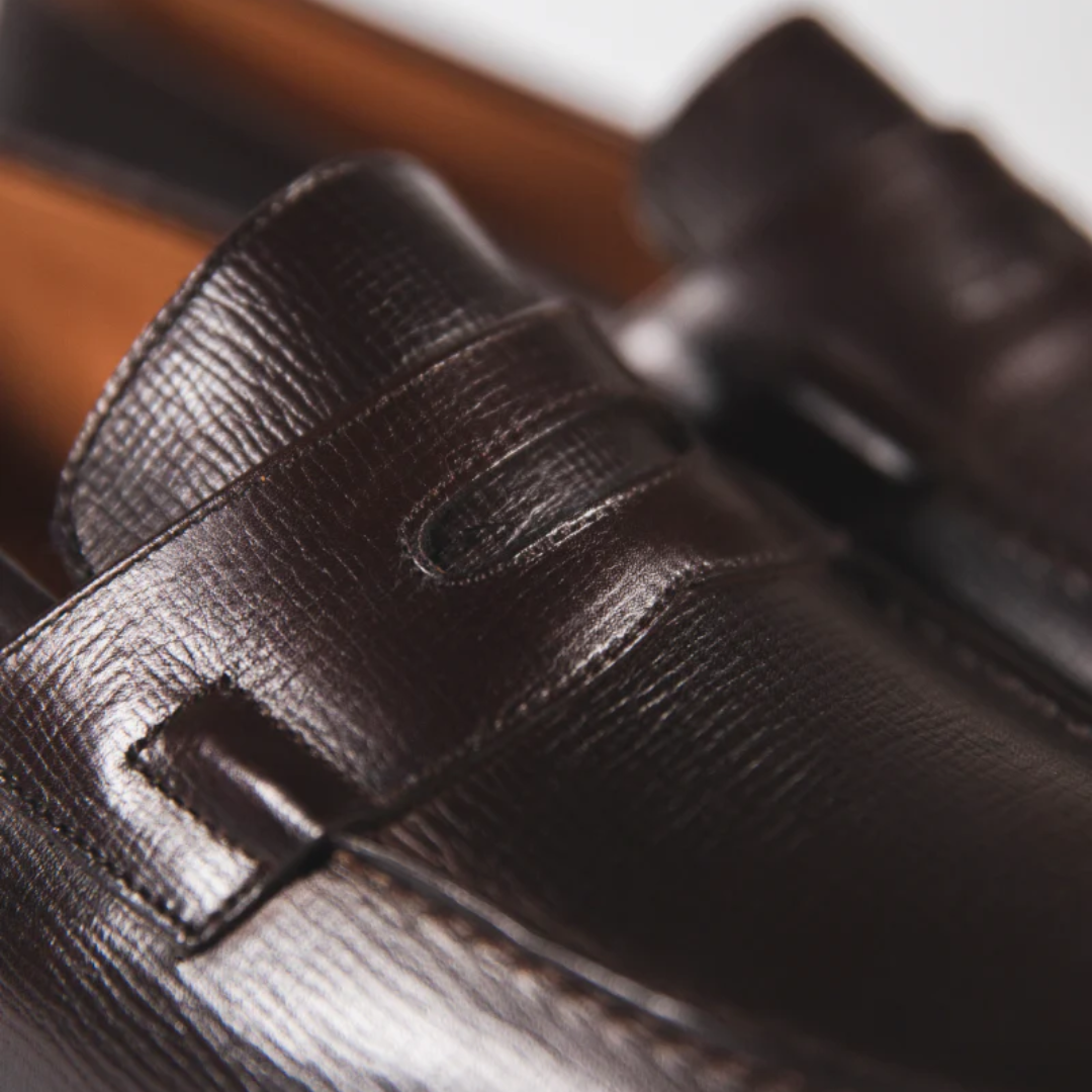 BROWN MILLED LOAFERS | THE OFFICE WEAR COLLECTION
