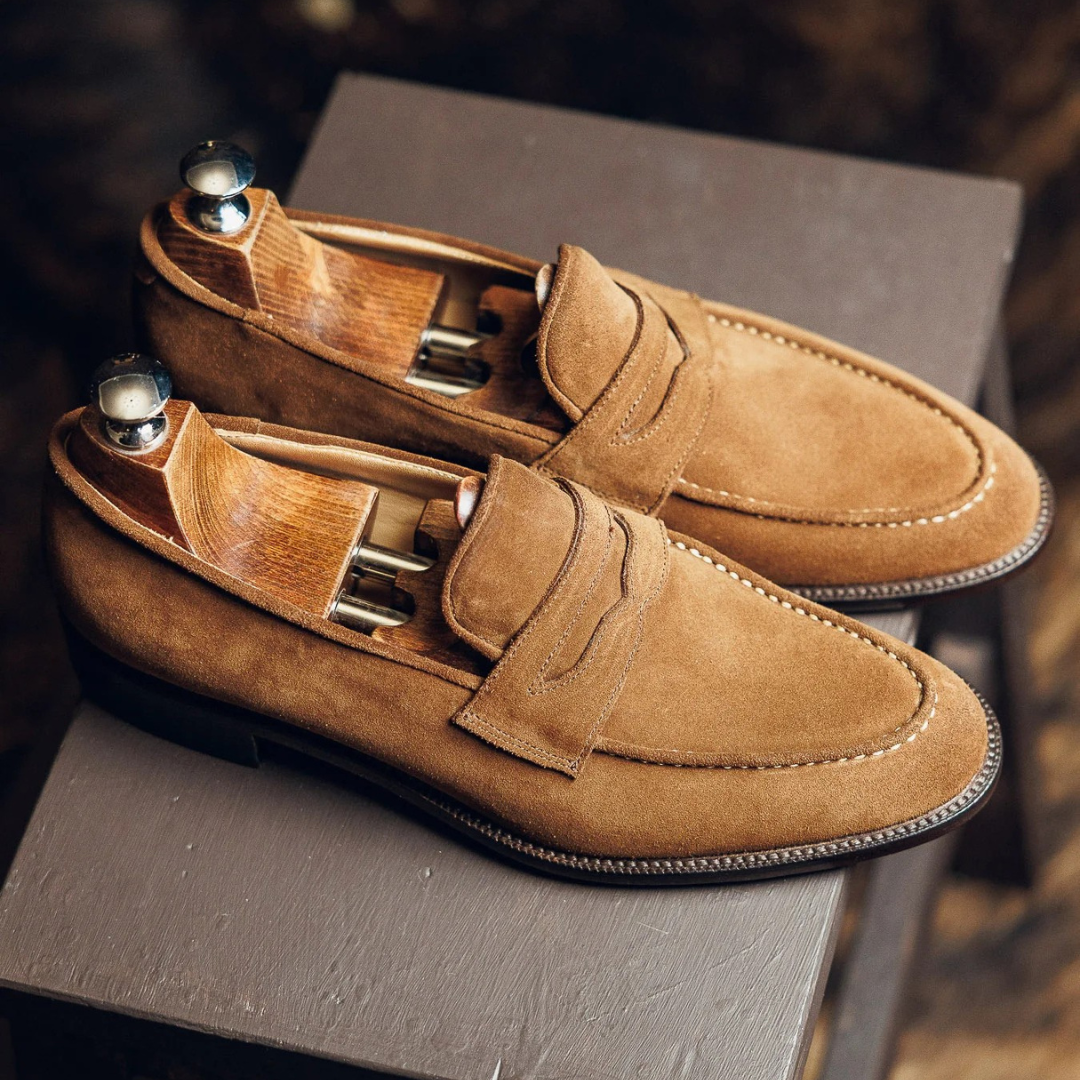 PENNY LOAFERS SUEDE | WALNUT