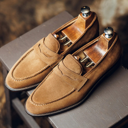 PENNY LOAFERS SUEDE | WALNUT