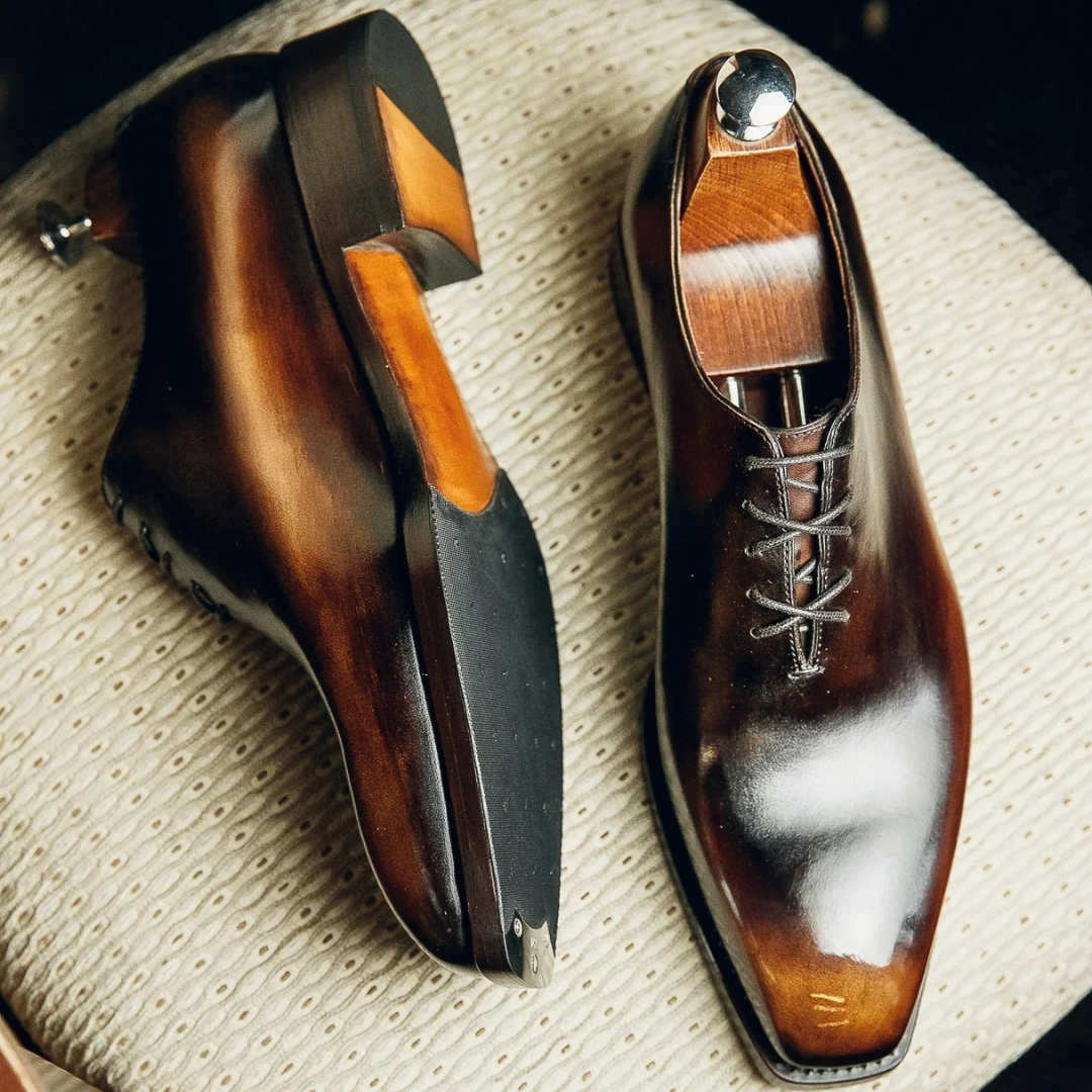 COGNAC ONE- PIECE OXFORDS | PATINA FINISH