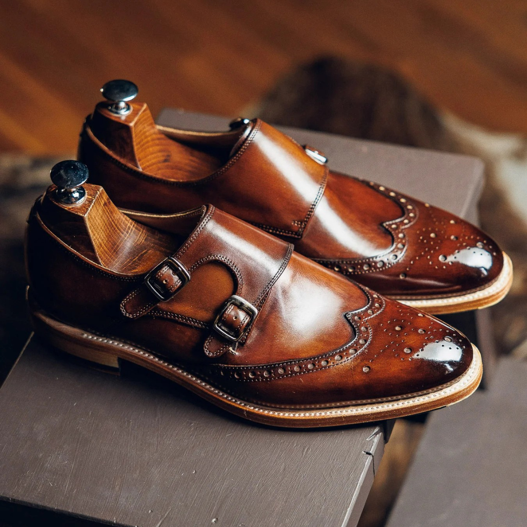 DOUBLE MONK BROGUES | PATINA FINISH