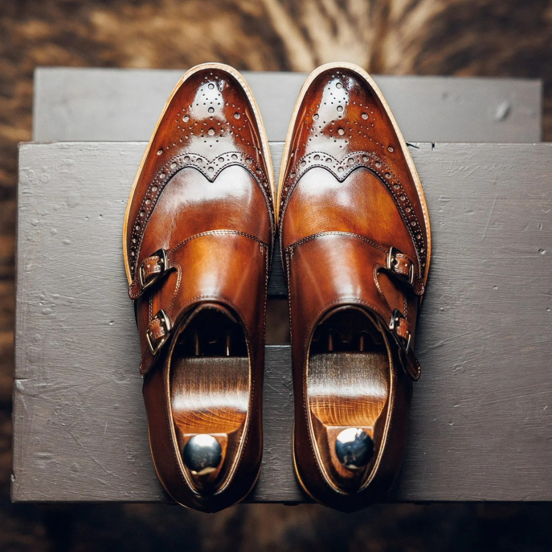 DOUBLE MONK BROGUES | PATINA FINISH