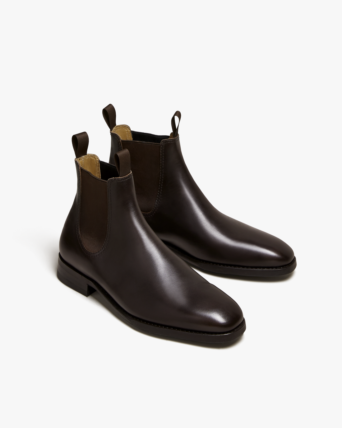 ROWAN | DARK BROWN CALF CHELSEA BOOTS