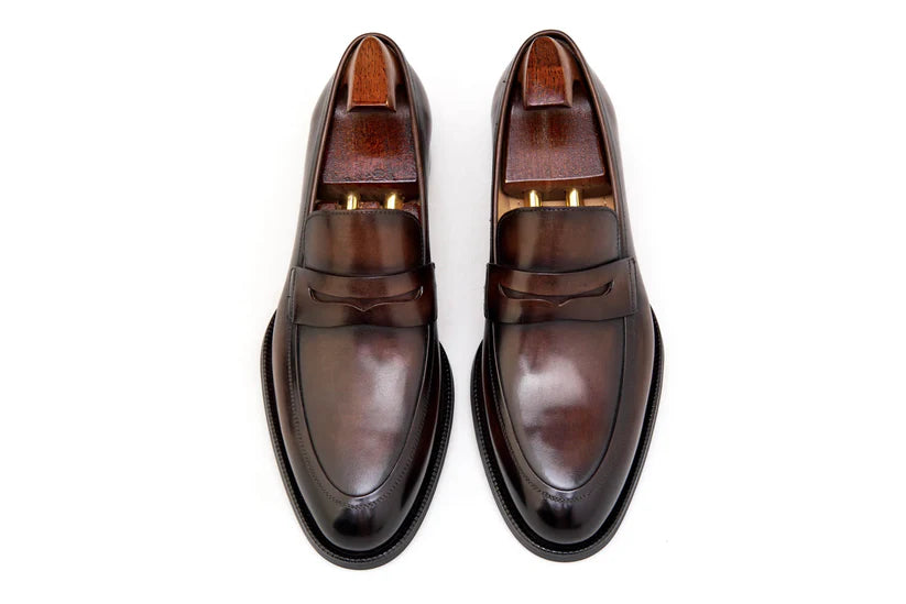 BROWN PENNY LOAFERS