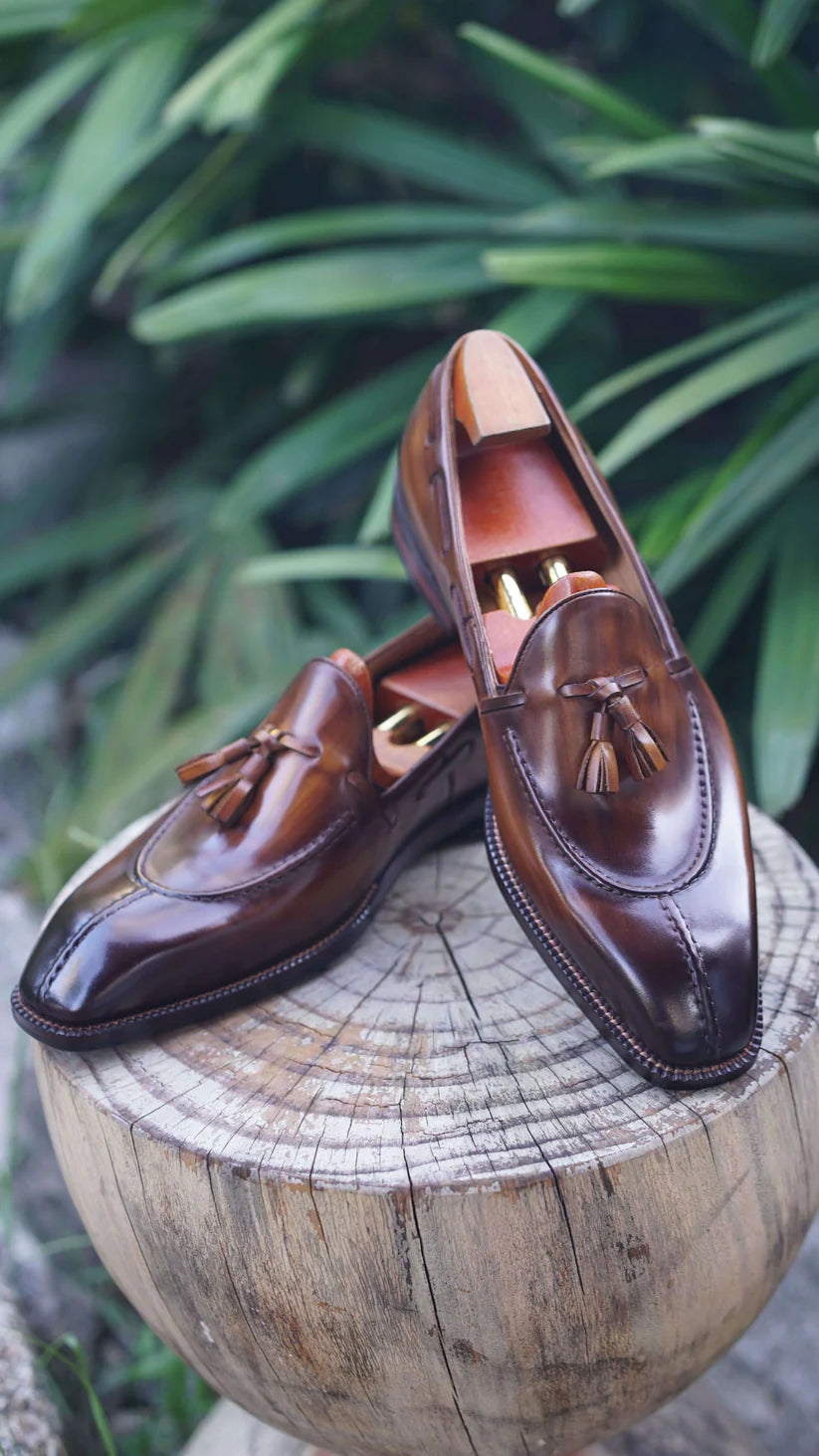 TAN PATINA LOAFERS