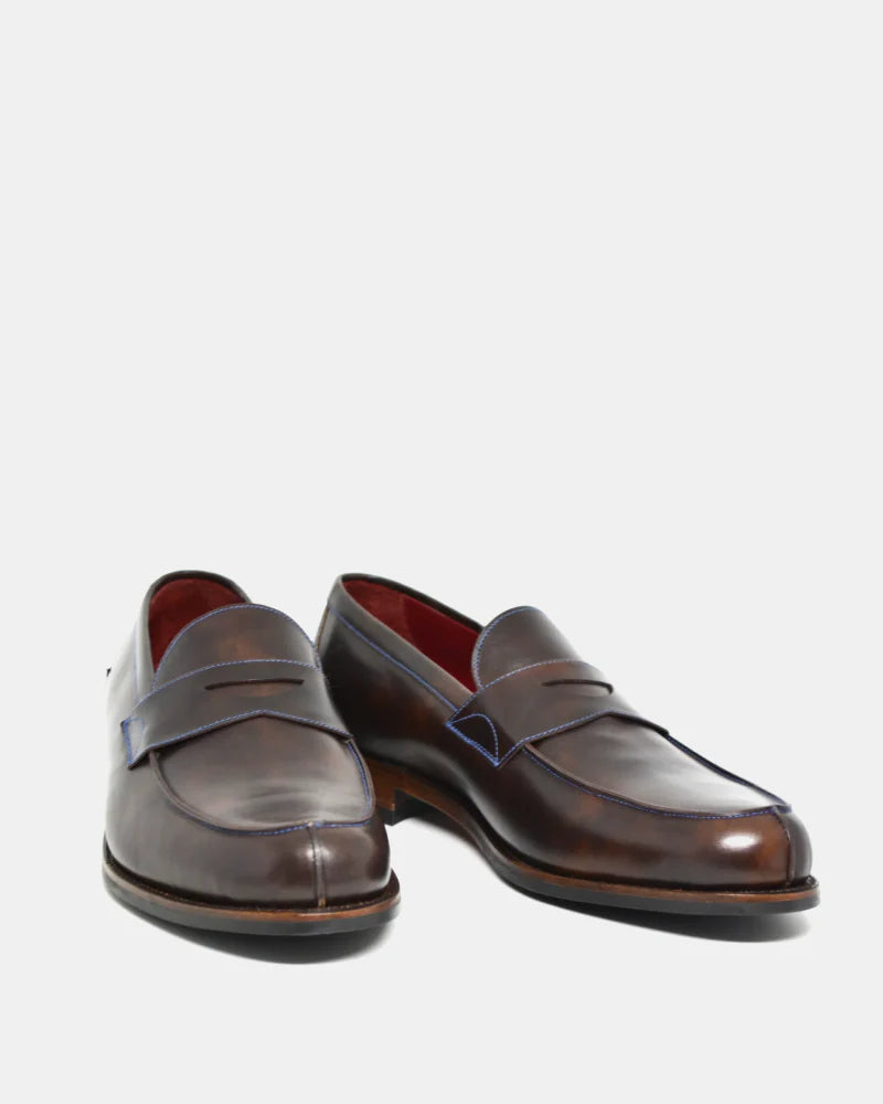 BROWN TWO-TONE PENNY LOAFERS | THE OFFICE WEAR COLLECTION