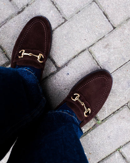 LUSSO | DARK BROWN SUEDE LOAFER