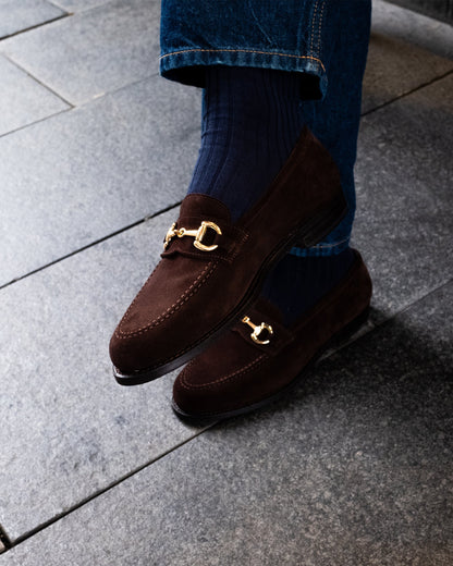 LUSSO | DARK BROWN SUEDE LOAFER