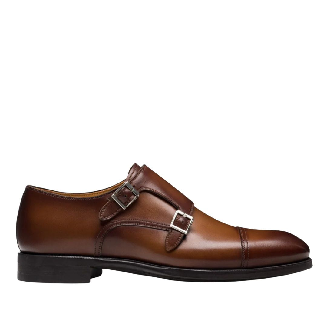 LUKAS | TAN LEATHER MONKSTRAPS
