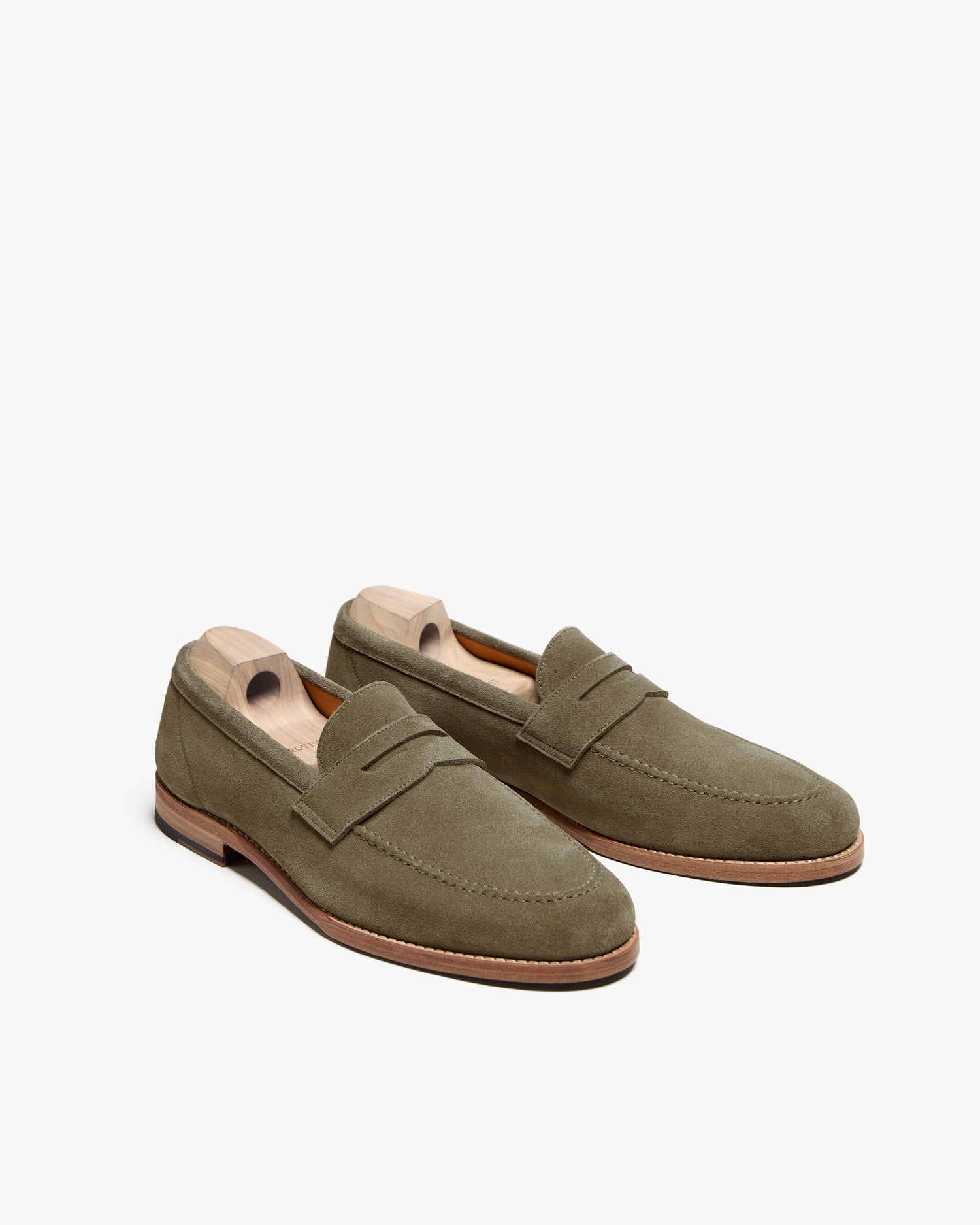 CROWN | GREEN SUEDE LOAFER