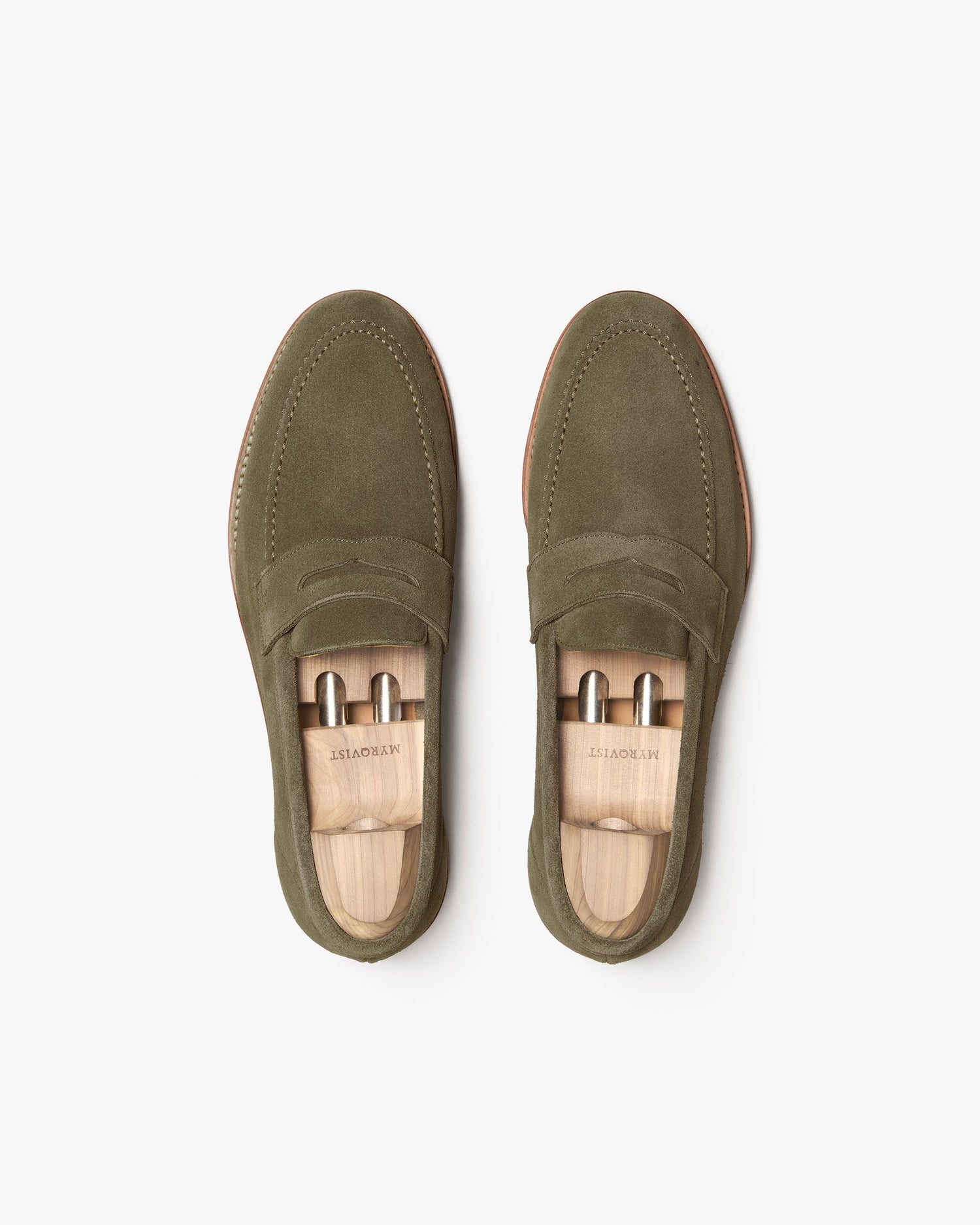 CROWN | GREEN SUEDE LOAFER