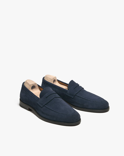 PRESTIGE | NAVY BLUE SUEDE LEATHER LOAFER