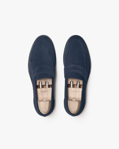 PRESTIGE | NAVY BLUE SUEDE LEATHER LOAFER