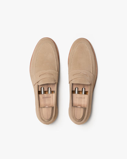TORINO | SAND SUEDE LOAFER