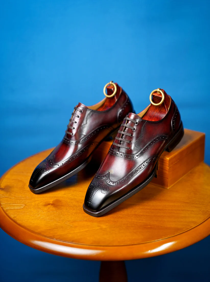 Bordeaux Slice toe Wingtip Oxford