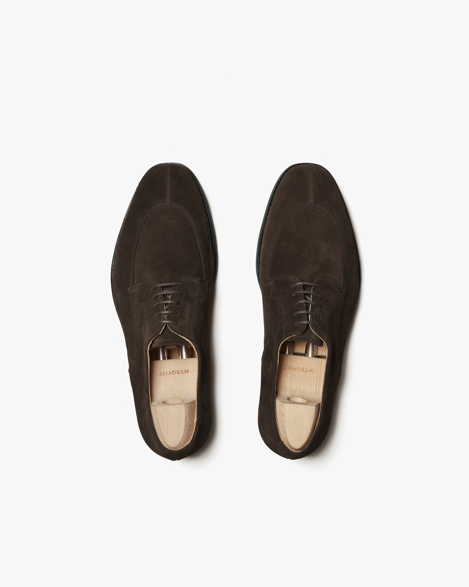 ICONA | BROWN SUEDE DERBY LACE UPS
