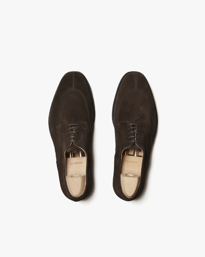 ICONA | BROWN SUEDE DERBY LACE UPS